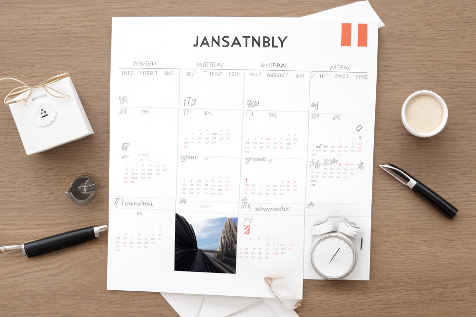 What are the Essential Elements to Include in a Monthly Calendar?