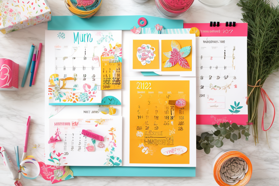 Create a Personalized Artistic Calendar with These Easy DIY Crafts