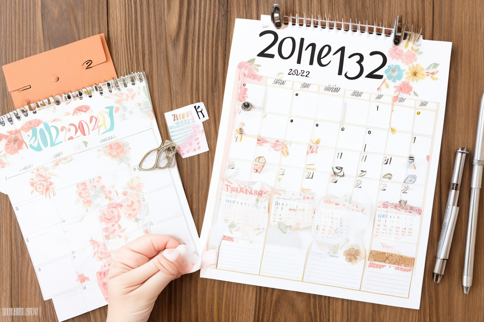 DIY Calendar Crafts: A Step-by-Step Guide to Making Your Own 2024 Calendar